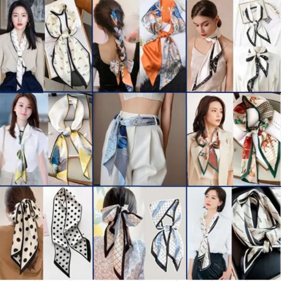 🍏50% OFF/3+...Horse Pattern Scarf (Navy Blue) - Picture 5 of 5